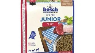 BOSCH Junior Hrana uscata pentru catei de la 2 pana la 12 luni, cu miel si orez 3 kg
