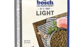 BOSCH Light Hrana uscata caini adulti cu tendinta de ingrare, cu pui si orez 1 kg