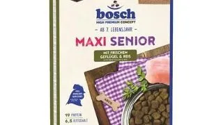 BOSCH Maxi Senior Hrana uscata cu pasare si orez pentru cainii adulti 12,5 kg