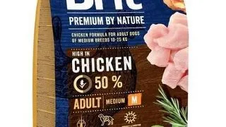 BRIT Premium By Nature Adult Medium M Hrana uscata pentru caini adulti de talie medie, cu pui 3 kg