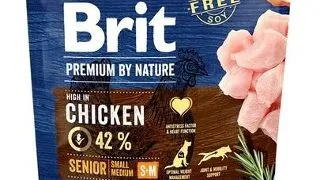 BRIT Premium By Nature Senior Small Medium S+M Hrana uscata pentru caini senior de talie mica sau medie 1 kg