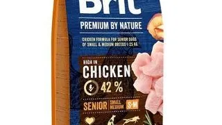 BRIT Premium By Nature Senior Small Medium S+M Hrana uscata pentru caini senior de talie mica sau medie 15 kg