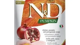 N&D Pumpkin Adult Mini cu pui & rodie 7 kg