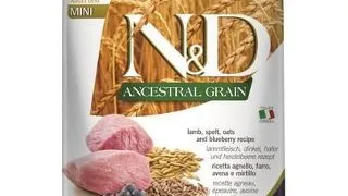 N&D Low Grain mini Hrana uscata caini talie mica, cu miel si afine 7 kg