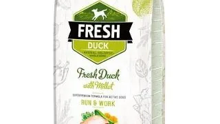 BRIT Fresh Active Run&Work Hrana uscata pentru caini foarte activi, cu rata si mei 12 kg