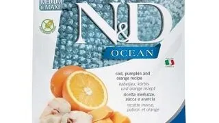 FARMINA N&D Ocean Dog Adult Medium/Maxi Hrana caini adulti, cu cod, dovleac si portocale 2,5 kg