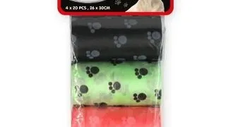 PET NOVA Dog Lifestyle Pungi excremente, 4 role x 20 buc