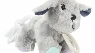 TRIXIE Junior Jucarie caine de plus cu franghie 24 cm