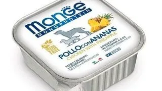 MONGE Fruit Dog Monoprotein hrana umeda pentru caini, cu pui si ananas 150 g