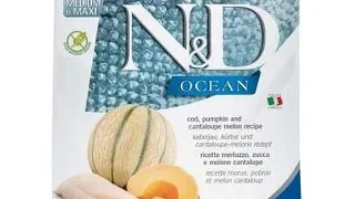 FARMINA N&D Ocean Hrana uscata catei talie medie sau mare, cu cod, dovleac si pepene galben - 2,5 kg
