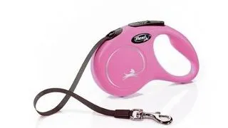 FLEXI Lesa New Classic S banda 5 m roz S pana la 15 kg
