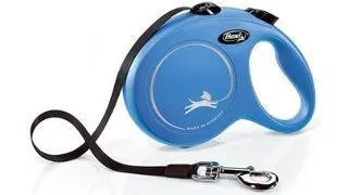 FLEXI New Classic lesa automata cu banda pentru caini, albastru, marimea L, 5 m