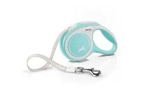 FLEXI New Comfort lesa automata cu banda pentru caini, albastru deschis, marimea XS, 3 m