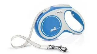 FLEXI New Comfort lesa automata cu banda pentru caini, albastru, marimea M, 5 m