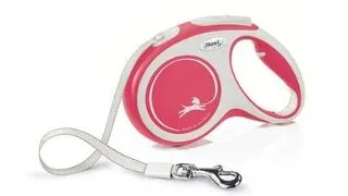 FLEXI New Comfort lesa automata cu banda pentru caini, rosu, marimea M, 5 m