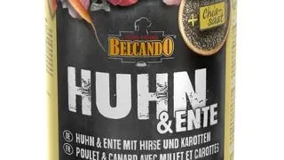 BELCANDO Super Premium hrana umeda caini, pui si rata cu mei 400 g