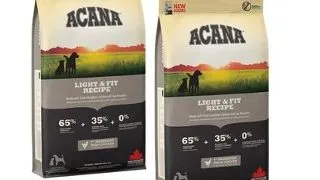 ACANA Light &amp; Fit Dog hrana uscata caini adulti supraponderali 22.8 kg (2 x 11.4 kg)