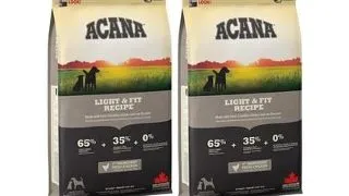 ACANA Light & Fit Dog hrana uscata caini adulti supraponderali 4 kg (2 x 2 kg)