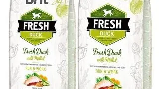 BRIT Fresh Active Run&Work hrana uscata caini adulti activi, rata si mei 24 kg (2 x 12 kg)
