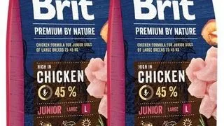 BRIT Premium By Nature Junior Large L hrana uscata caini juniori talie mare, cu pui 30 kg (2 x 15 kg)
