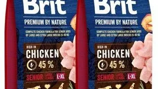 BRIT Premium By Nature Senior Large Extra Large L+XL Hrana uscata pentru caini senior de talie mare si foarte mare, cu pui 30 kg (2 x 15 kg)