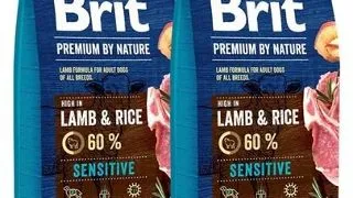 BRIT Premium By Nature Sensitive Lamb hrana uscata caini adulti cu tract digestiv sensibil, cu miel 30 kg (2 x 15 kg)