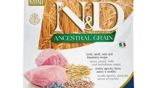 FARMINA N&D Low Grain Puppy Mini Hrana uscata catei talie mica, cu miel si afine 2.5 kg