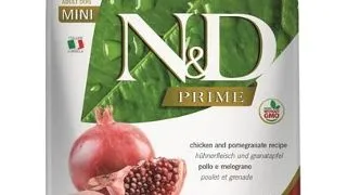 FARMINA N&D Prime Dog Adult Mini Hrana caini adulti talie mica, cu pui si rodie 2,5 kg