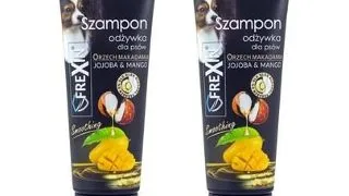 FREXIN Sampon pentru caini 2in1 cu balsam, jojoba si mango 2x220 g