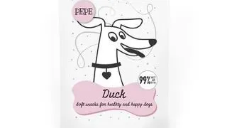PAKA ZWIERZAKA PEPE Mini Chunkies Recompense pentru caini, din carne de rata 80 g
