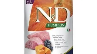 FARMINA N&D Pumpkin Dog Adult Giant Maxi hrana pentru caini de talie foarte mare, cu miel si afine,12 kg