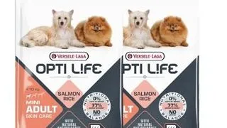 VERSELE-LAGA Opti Life Adult Skin Care Mini hrana uscata caini adulti talie mica, cu probleme ale pielii 15 kg (2 x 7,5 kg)