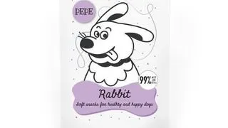 PAKA ZWIERZAKA PEPE Mini Chunkies Rabbit Recompense pentru caini, cu iepure 80 g