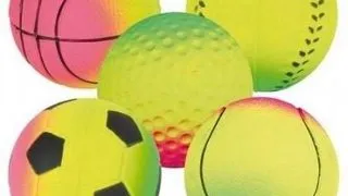 TRIXIE Minge neon pentru caini, cu cauciuc moale, dia. 7 cm