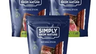 SIMPLY FROM NATURE Recompense Sticks pentru caini, cu vita 3 x 7 buc