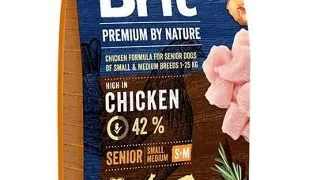 BRIT Premium By Nature Senior Small Medium S+M Hrana uscata pentru caini senior de talie mica sau medie 8 kg