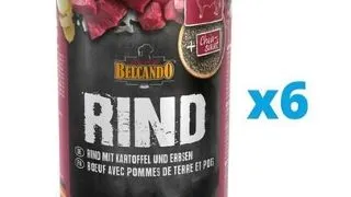 BELCANDO Super Premium hrana umeda pentru caini, vita cu cartofi si mazare 6x400 g