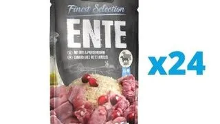 BELCANDO Finest Selection hrana umeda pentru caini, cu rata cu orez si merisoare de munte 24x125 g