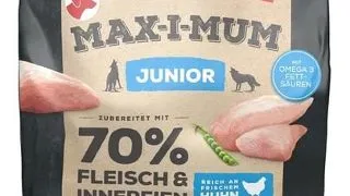 RINTI MAX-I-MUM Junior Chicken hrana uscata caini juniori, cu pui 4 kg