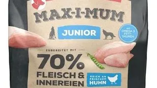 RINTI MAX-I-MUM Junior Chicken hrana uscata caini juniori, cu pui 1 kg