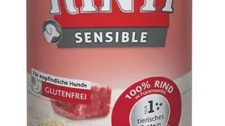 RINTI Sensible hrana umeda pentru caini adulti cu alergii alimentare, cu vita si orez 400 gr