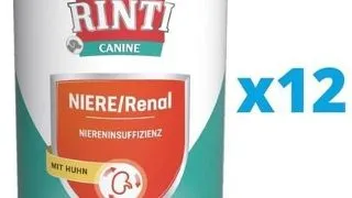 RINTI Canine Niere/Renal Chicken hrana dietetica umeda pentru caini cu insuficienta renala cronica sau acuta 12 x 800 g