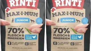 RINTI MAX-I-MUM Junior Chicken hrana uscata caini juniori 2 x 12 kg