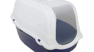 Toaleta pentru pisici Croci Romeo, Cu filtru, albastru
