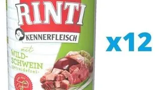 RINTI Kennerfleisch Wild boar hrana caini 12 x 400 g, cu mistret