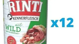 RINTI Kennerfleisch Game hrana caini, cu vanat 12 x 400 g