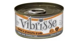 Hrana umeda pentru pisici Croci Vibrisse Natural, Ton si sunca de pui in aspic, 6 x 70g