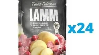 BELCANDO Finest Selection hrana umeda caini adulti, cu miel si merisoare 24x300 g