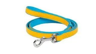 WAU-DOG Glamour Colors of freedom Lesa din piele pentru caini S-M, cu cod QR 18 mm / 122 cm