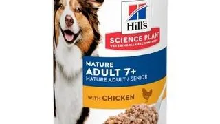 HILL'S Science Plan Canine Mature Adult Chicken 370 g Conserva pentru caini maturi si seniori, cu pui